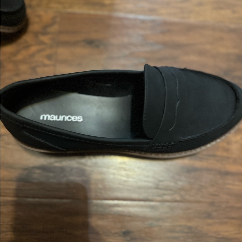 Maurices Classic Black Slip-On Loafers